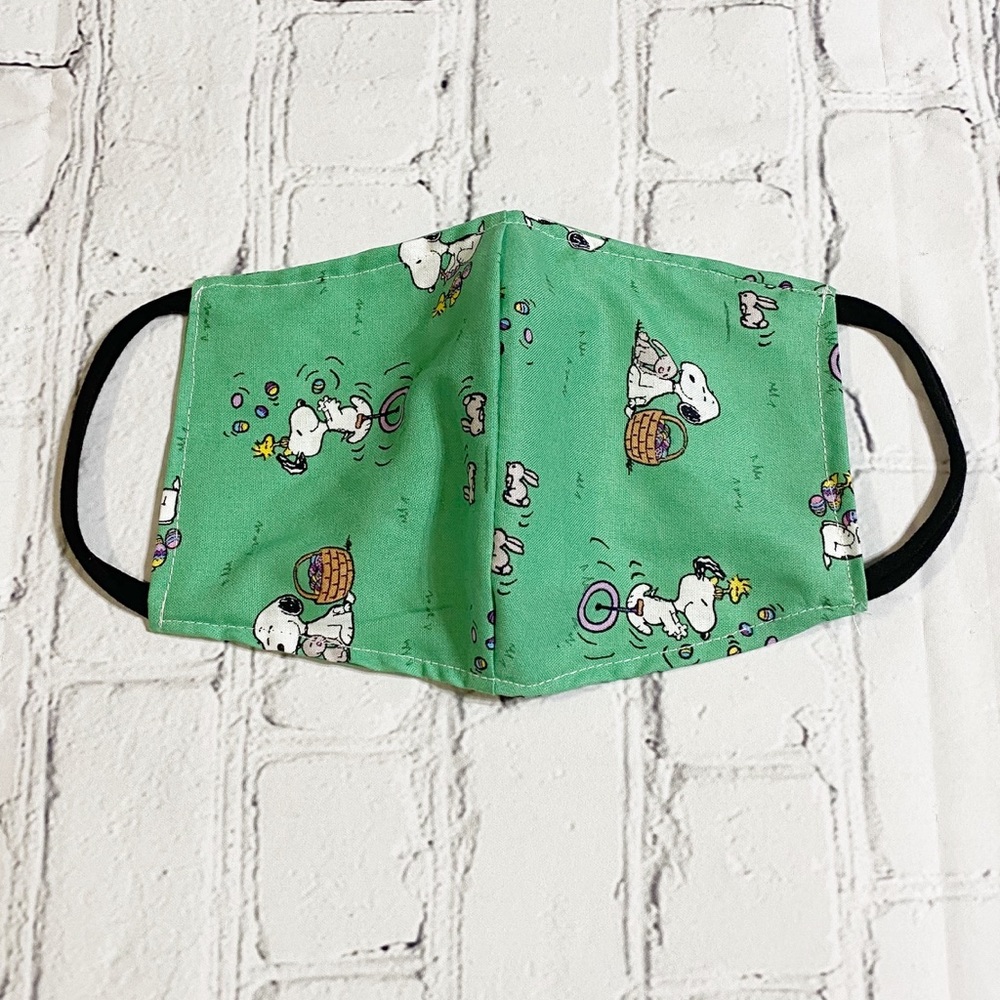 Homemade Snoopy Print Face Mask Washable Duo Layer
